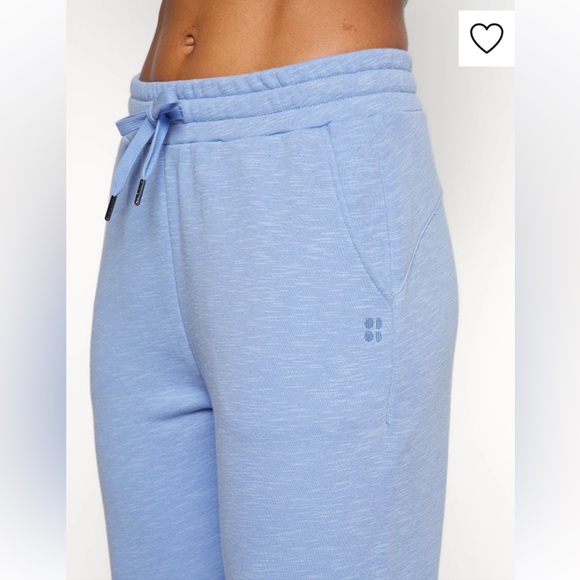 Sweaty Betty High Waist Essential Taper Oversized Trouser Coast Blue Size S - Picture 4 of 16